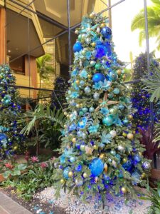 ハイアットリージェンシーワイキキビーチリゾート&スパのクリスマスツリー
