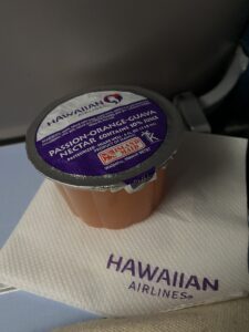 ハワイアン航空のパッショングアバジュース